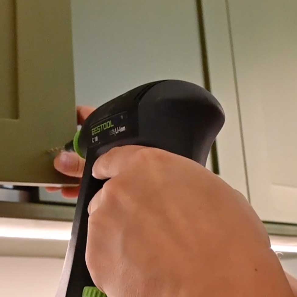 Drill through cabinet