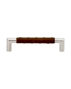 Norma 12 Handle - Stainless Steel / Brown Leather - Beslag Design