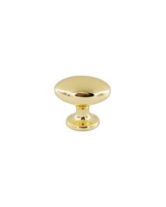 Cabinet Knob Oval 401-40 - Polished Brass