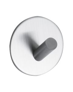 Base 100 1-Hook - Satin Stainless Steel