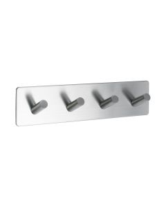 Base 200 4-Hook - Satin Stainless Steel - Beslag Design
