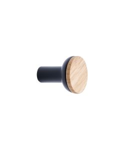 Bis Knob - Wood / Matte Black