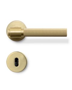 Helix 200 Door Handle - Brushed brass
