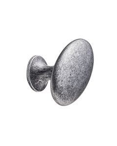 Oval Simple Knob - Antique Grey
