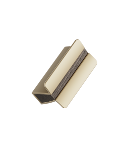 Papillon Handle - Dark Brown / Matte Brass