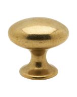 Cabinet Knob Oval 401-40 - Satin Brass