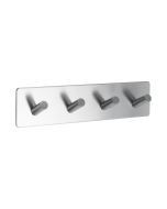 Base 200 4-Hook - Satin Stainless Steel - Beslag Design