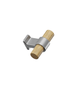 Bond Knob - Oak / Stainless Steel Look