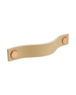 Cupboard Handle Loop - Natural Leather / Copper - Beslag Design