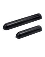 Saluto Shell Handle - Black - Beslag Design