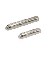Saluto Shell Handle - Nickel Plated - Beslag Design