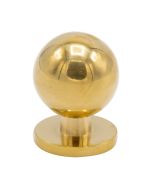 Solliden Knob - Polished Untreated Brass 